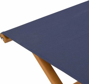 vidaXL Καρέκλα Ακτίνας 2 pcs Στερεό Ξύλο Ευκαλύπτου Μπλε