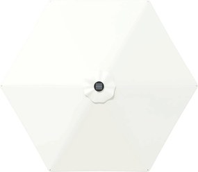 vidaXL Ομπρέλα Κήπου με LED Φώτα και Βάση 2,7 x 2,7 m Πολυεστέρας Κρεμ