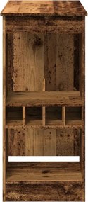 vidaXL Τραπέζι Μπαρ με Ράγες 90x47,5x103,5 εκ. Επεξεργ. Ξύλο