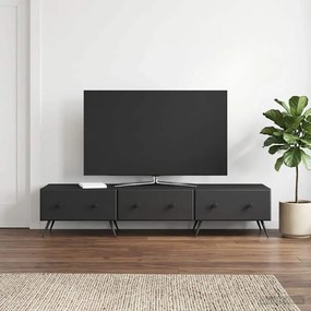 VidaXL Ντουλάπι TV Μαύρο 147 x 34,5 x 30 εκ Επεξεργασμένο Ξύλο