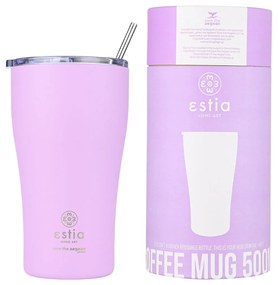 ΘΕΡΜΟΣ COFFEE MUG SAVE THE AEGEAN 500ml LAVENDER PURPLE ESTIA 01-23195