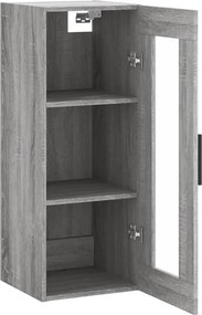 vidaXL Ντουλάπι Τοίχου Γκρι Sonoma 34,5 x 34 x 90 εκ.