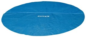 INTEX Κάλυμμα Πισίνας Ηλιακό Μπλε 448 εκ. από Πολυαιθυλένιο