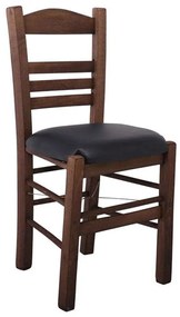 Καρέκλα Καφενείου Σίφνος Ρ969,Ε2Τ 41x45x88cm Walnut-Black