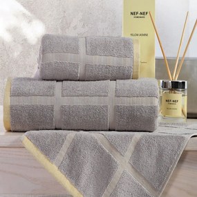 Πετσέτα Nelson Beige Nef-Nef Σώματος 70x140cm 100% Cotton