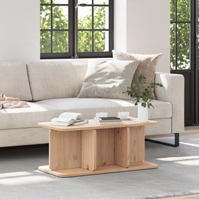 vidaXL Τραπεζάκι σαλονιού Φυσικό 80 x 39.5 x 33.5 εκ Μασίφ ξύλο πεύκου