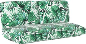 vidaXL Σετ μαξιλαριών Φύλλο 3 pcs Σχέδιο Φύλλου Ύφασμα Όξφορντ