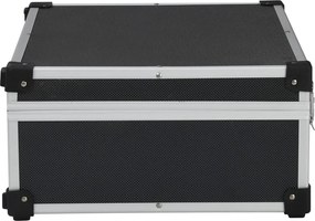 vidaXL Βαλίτσα Εργαλείων Μαύρη 46 x 33 x 16 εκ. Αλουμινίου