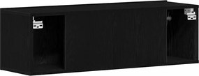 vidaXL Ντουλάπι TV Μαύρη Οξυά 100 x 30 x 30 cm Επεξεργασμένο ξύλο