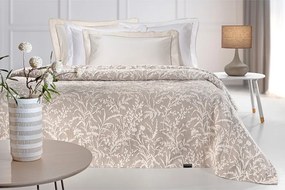 Κουβέρτα Δύο Όψεων King Size 260x250 Bouquet Mocca 5206480703249