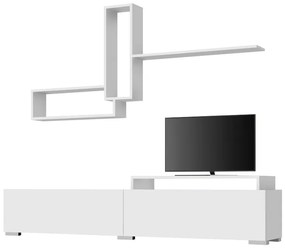 Σύνθεση τηλεόρασης Odessa Megapap χρώμα λευκό 180x37x47εκ.