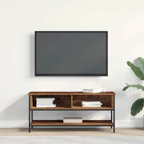 vidaXL Ντουλάπι τηλεόρασης παλιού ξύλου 100x35x45 εκ. Κατασκευασμένο από ξύλο και χάλυβα