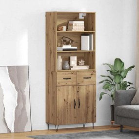 vidaXL Highboard 2 pcs Artisan Oak 69,5 x 34 x 180 εκ.