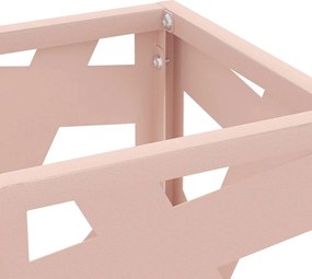 vidaXL Βάση ομπρέλας βροχής Ροζ 15,5 x 15,5 x 49 εκ Ατσάλι