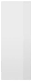 vidaXL Παπουτσοθήκη Γυαλιστερό Λευκό 31,5x35x90 εκ. από Μοριοσανίδα