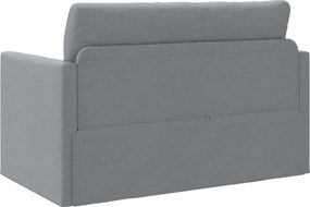 vidaXL Κρεβάτι καναπές 110cm Ανοιχτό γκρι ύφασμα