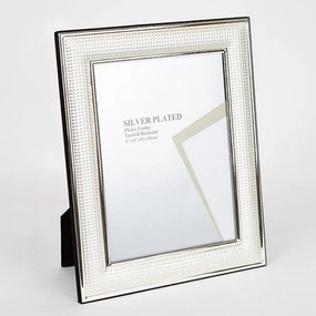 Κορνίζα Μεταλλική Επάργυρη 756-10034 15x20cm Silver Estheti Home Metal