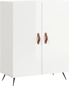vidaXL Ντουλάπι Γυαλιστερό Λευκό 69,5x34x90 εκ. Επεξεργασμένο Ξύλο