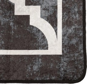 vidaXL Χαλί Πλενόμενο Μαύρο και Λευκό 120x180 εκ.