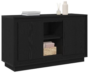 vidaXL Σερβιτόρος Μαύρο Δρύινο 102x35x60 εκ Επεξεργασμένο Ξύλο
