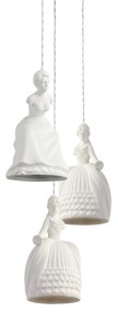 Φωτιστικό Οροφής  SE171-3 HANDAN &amp; LATIFE WHITE PENDANT+ - 21W - 50W - 77-3677