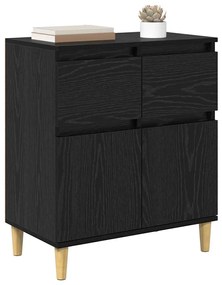 vidaXL Πλαϊνό γραφείο Μαύρη Οξυά 60 x 35 x 70 cm Επεξεργασμένο ξύλο