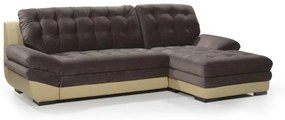 Γωνιακός καναπές κρεβάτι Rafaelo, καφέ 273x92x165cm Δεξιά γωνία – SOU-TED-001
