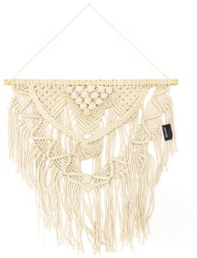 Boho Διακοσμητικό Τοίχου Βαμβακερό Macrame Rohan σε 2 Αποχρώσεις 50x50cm Μπεζ