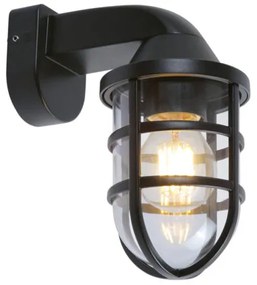 Viokef Απλίκα Εξωτερικού Χώρου 1xE27 Y21.5 x Φ11 x L18.5cm PC-ABS Cap IP44 Μαύρο 4298100