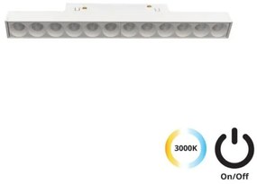 Μαγνητικό Φωτιστικό Ράγας LED 13W IP20 3000K Magnetic Viokef 4244407S Λευκό
