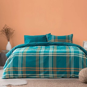 Παπλωματοθήκη Μονή (Σετ 165x245) 2 Όψεων Kocoon Nolan Blue