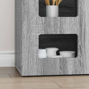vidaXL Πλαϊνό γραφείο ELST Γκρίζο Σονομα 100 x 35 x 59 εκ