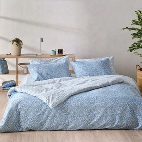 Παπλωματοθήκη Dalida 01 (Σετ 3τμχ) Blue-White Kentia Υπέρδιπλo 225x245cm 100% Βαμβάκι
