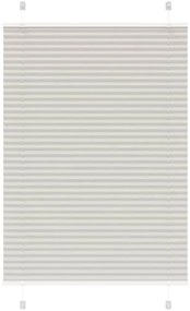 vidaXL Πλισέ περσίδα ανοιχτό γκρι 90x150 cm Πλάτος υφάσματος 89,4 cm