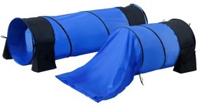 VEVOR Dog Agility Training Equipment 7 PCS Set w/ Hurdles 2 Tunnels Jump Ring