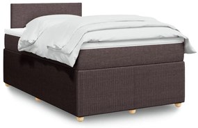 ΚΡΕΒΑΤΙ BOXSPRING ΜΕ ΣΤΡΩΜΑ ΣΚΟΥΡΟ ΚΑΦΕ 120X200 ΕΚ. ΥΦΑΣΜΑΤΙΝΟ 3289719