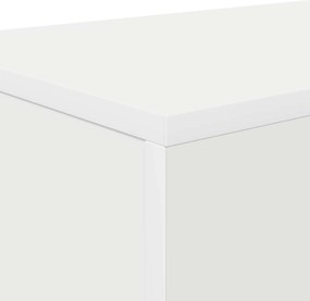 vidaXL Λευκός 101 x 30 x 74 εκ