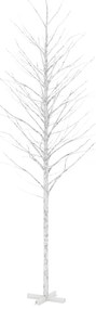vidaXL Δέντρο Λευκή Σημύδα με 672 LED Θερμό Λευκό 400 εκ.