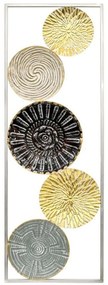 Διακοσμητικό Τοίχου Leafs 161-125-206 161-125-206 31x2x90cm Multi Μέταλλο