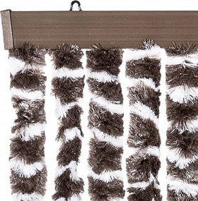 vidaXL Σήτα Εντόμων Καφέ / Λευκό 100 x 200 εκ. από Σενίλ