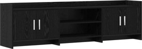vidaXL Ντουλάπι TV 168 x 33 x 47 εκ. Μαύρη Δρυς Επεξεργασμένο Ξύλο