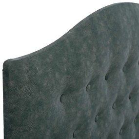 ΚΡΕΒΑΤΙ MALENA ΑΠΟ ΠΡΑΣΙΝΟ ΥΦΑΣΜΑ τύπου NUBUCK, HM647.27 ΓΙΑ ΣΤΡΩΜΑ 120x200 εκ.