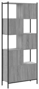 vidaXL Βιβλιοθήκη Γκρι Sonoma 72 x 28 x 172 εκ. από Επεξεργασμένο Ξύλο