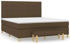 ΚΡΕΒΑΤΙ BOXSPRING ΜΕ ΣΤΡΩΜΑ ΣΚΟΥΡΟ ΚΑΦΕ 180X200 ΕΚ ΥΦΑΣΜΑΤΙΝΟ 3137176