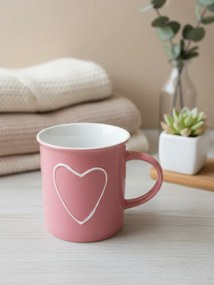 Stewehome Κούπα από κεραμικό με σχέδιο καρδιάς ρετρό στυλ