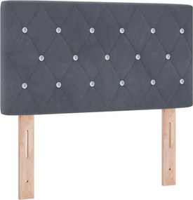 vidaXL Κεφαλάρι Σκούρο Γκρι 80 cm Βελούδο