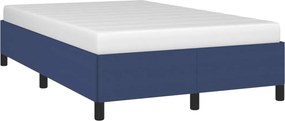 vidaXL Πλαίσιο κρεβατιού χωρίς στρώμα μπλε 120x200cm ύφασμα