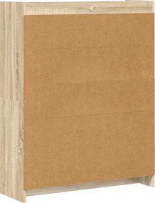 vidaXL Βιβλιοθήκη Sonoma Δρυς 87,5 x 30 x 111 εκ Επεξεργασμένο Ξύλο