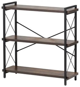 VEVOR Metal Bookshelf Rustic Bookshelf 3-Tier for Living room Bedroom &amp; Office