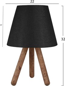 ΦΩΤΙΣΤΙΚΟ ΕΠΙΤΡΑΠΕΖΙΟ HM7598.03 ΜΑΥΡΟ-ΚΑΡΥΔΙ